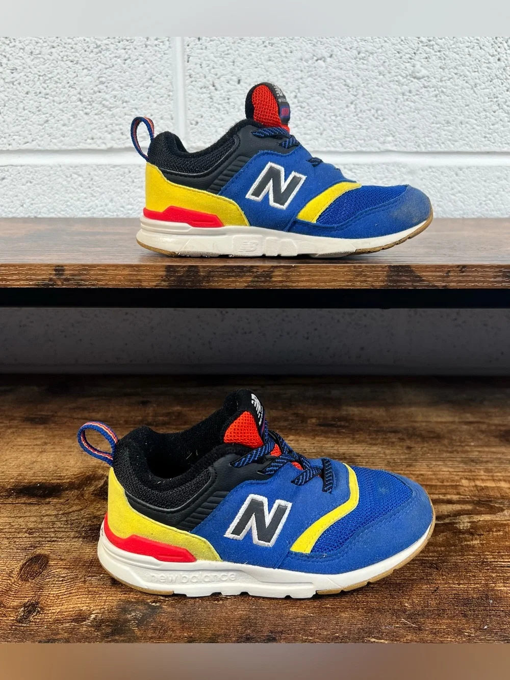 New Balance Baby Toddler Sneakers 997H Blue Yellow Red Slip On